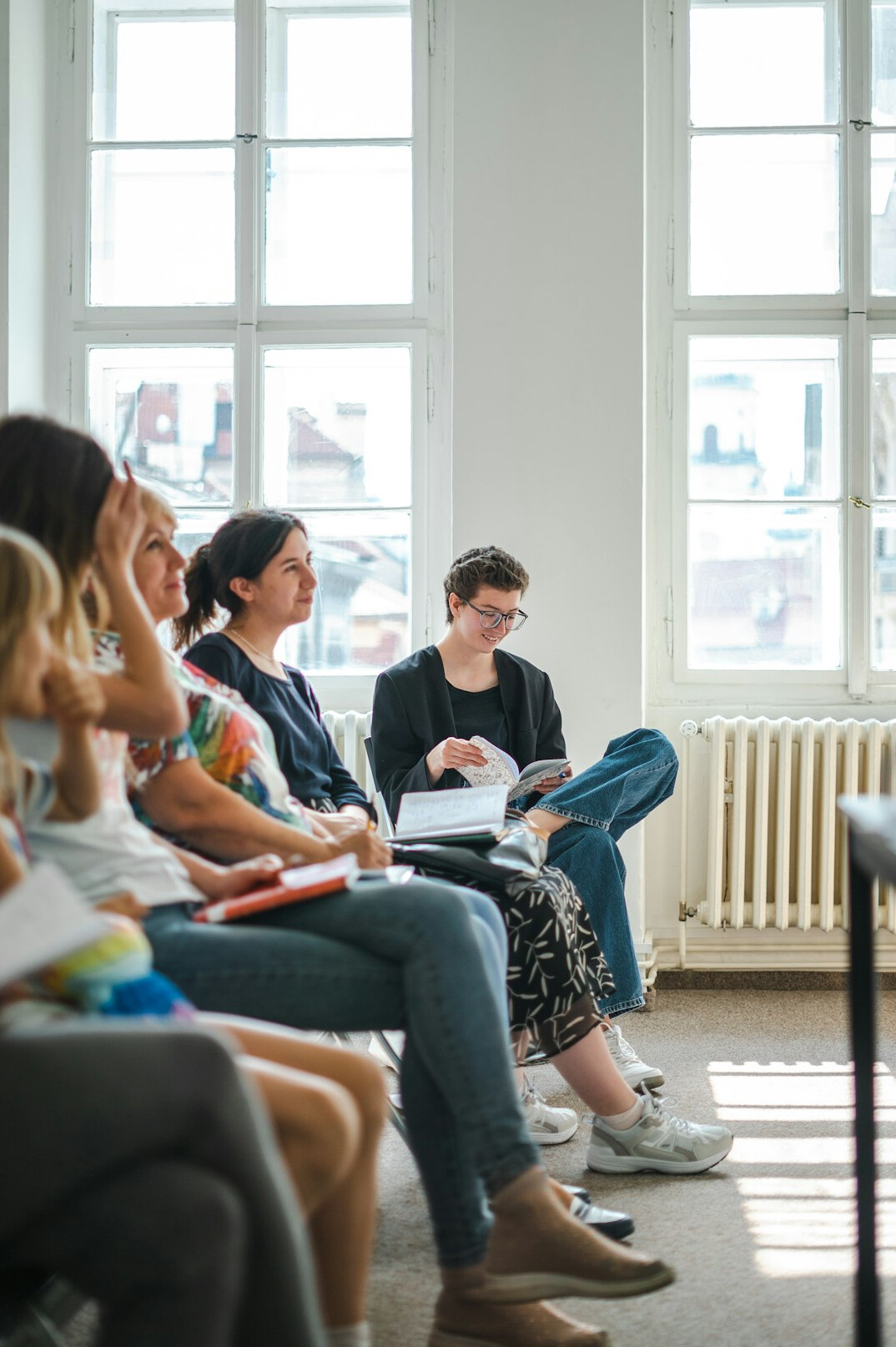 group discussion about book