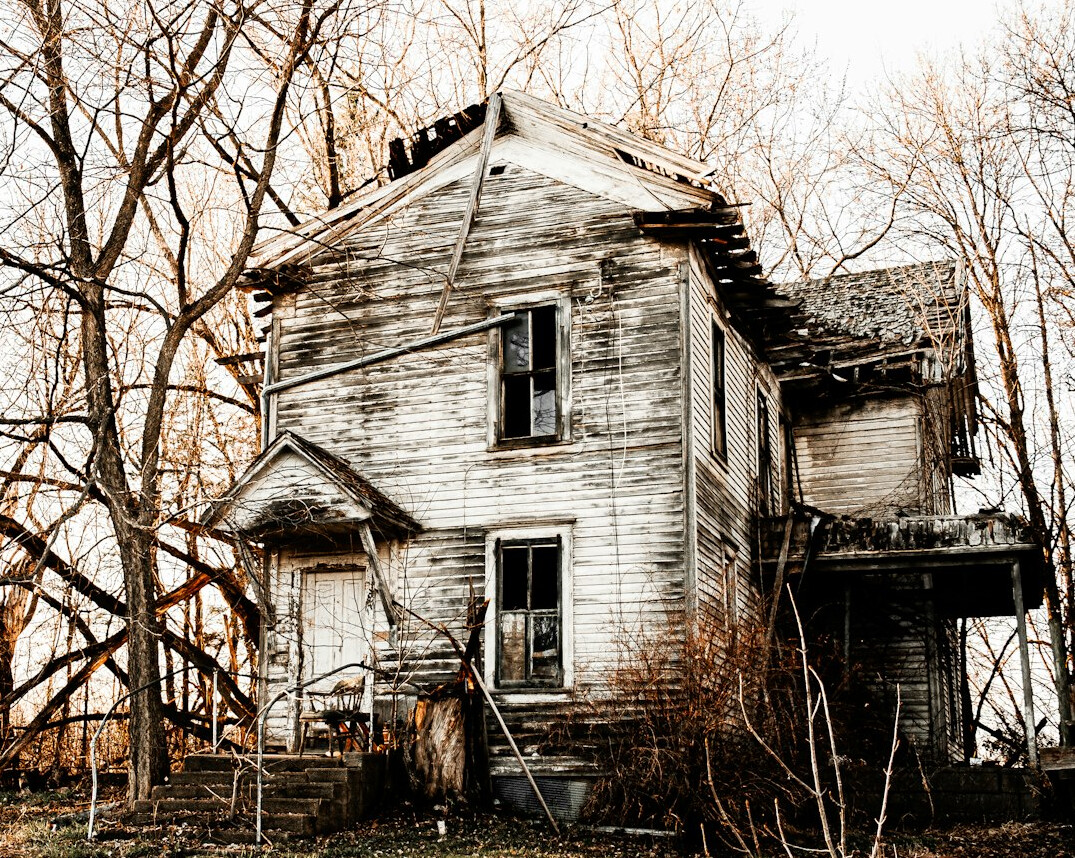 abandoned village house